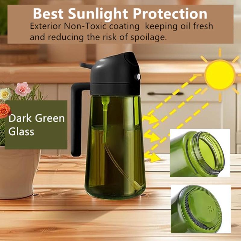 🍳 Revolutionize Your Cooking - 49% OFF - ✨ 2 in 1 Glass Oil Sprayer & Dispenser