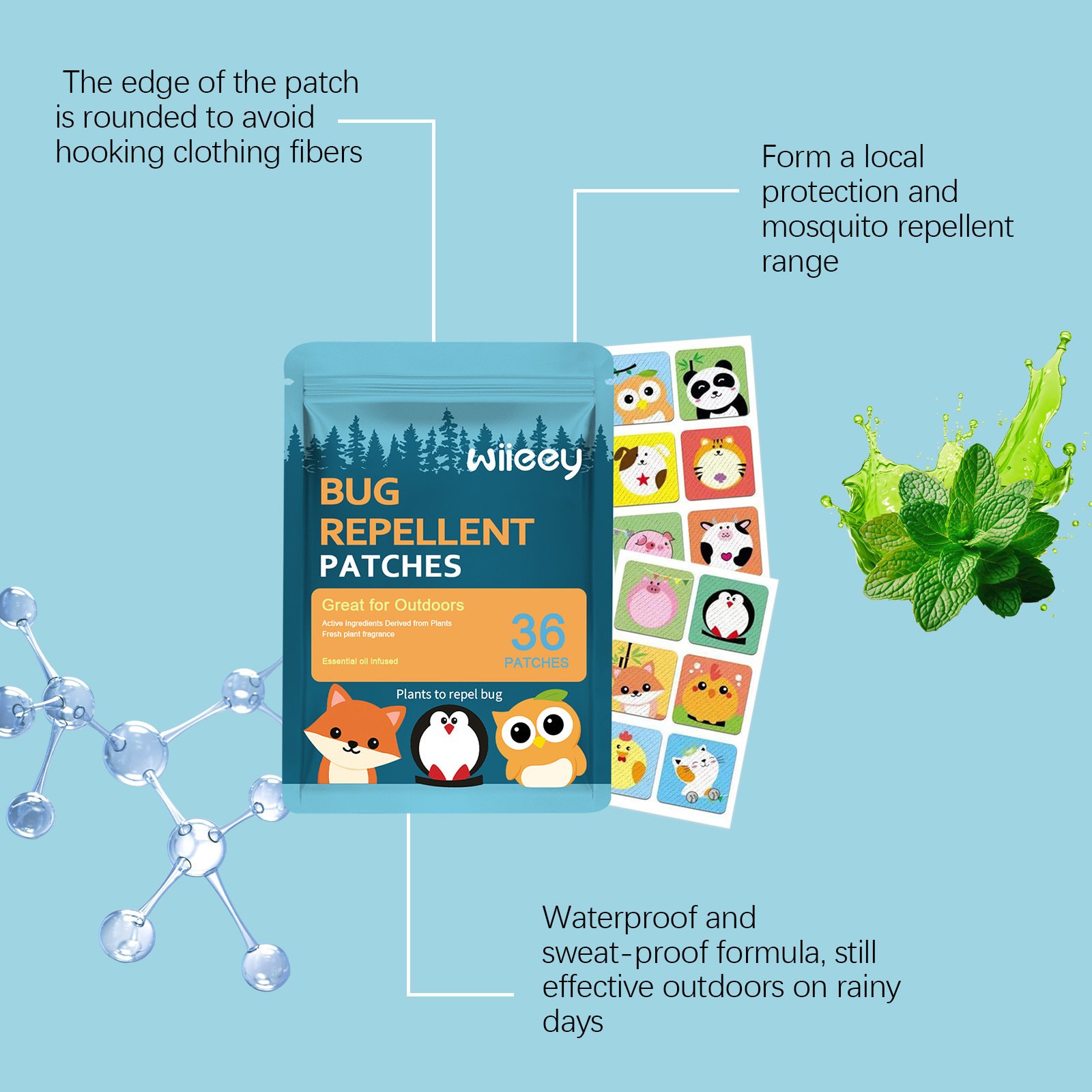 🎁Last day of the promotion🌿Mosquito Repellent Patches 🦟