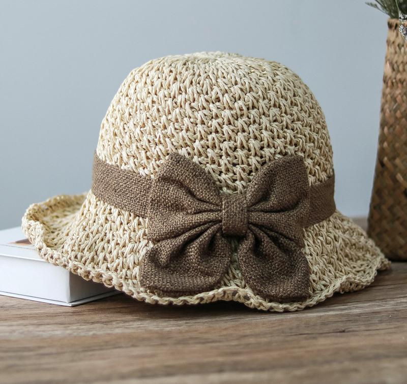 🔥Limited time discount 🔥✨Straw Hat with Retro Bow – Foldable & Breathable for Summer