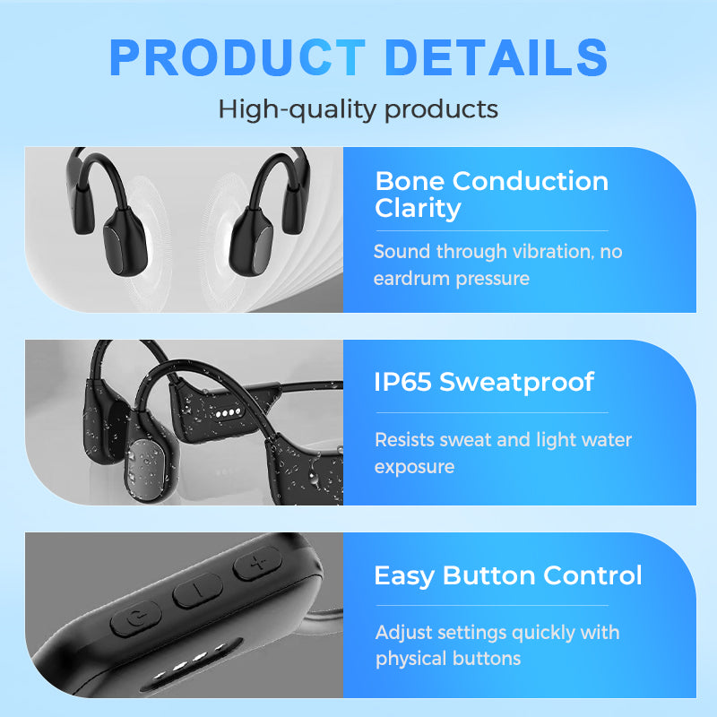 🔥Limited-Time Holiday Offer🔥Hear Conversations Clearly Again – Comfortable Bone Conduction Headphones