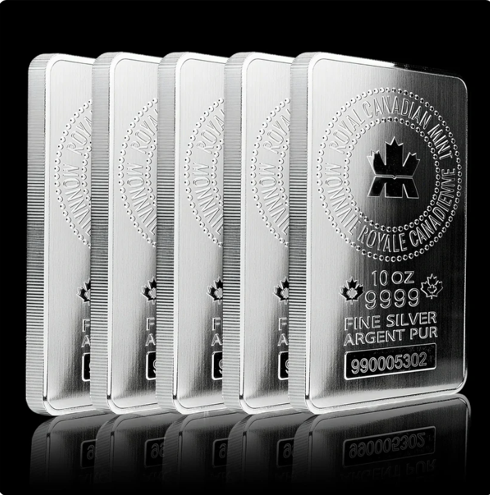 Ca Royal Canadian Mint 10 Oz Silver Bar