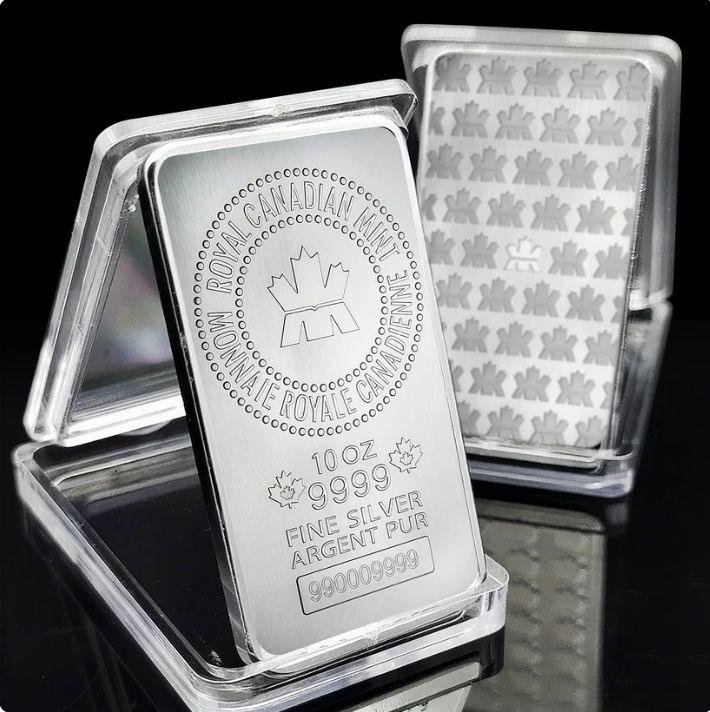 Ca Royal Canadian Mint 10 Oz Silver Bar