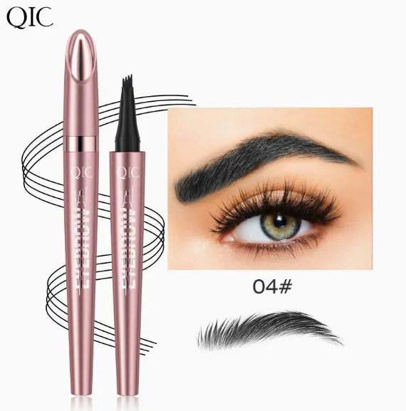 💦 Waterproof Micro-fork Eyebrow Pencil, Long-lasting Brow Pen For Natural Hair-like Strokes