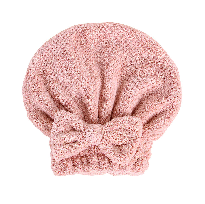 🎁Last day of the promotion🎁Coral velvet cute bow bath cap！
