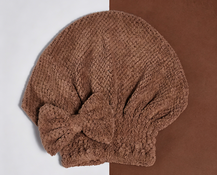 🎁Last day of the promotion🎁Coral velvet cute bow bath cap！