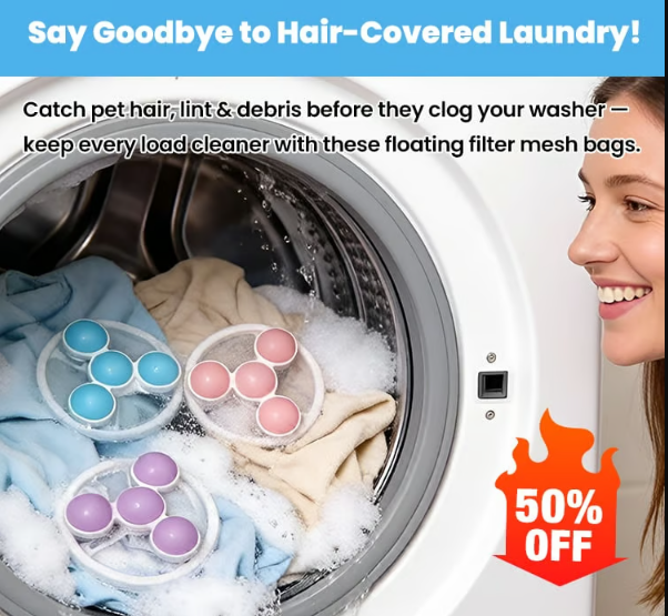 🎁Last day of the promotion🎁Washing Machine Hair Filter Mesh Bags !!!