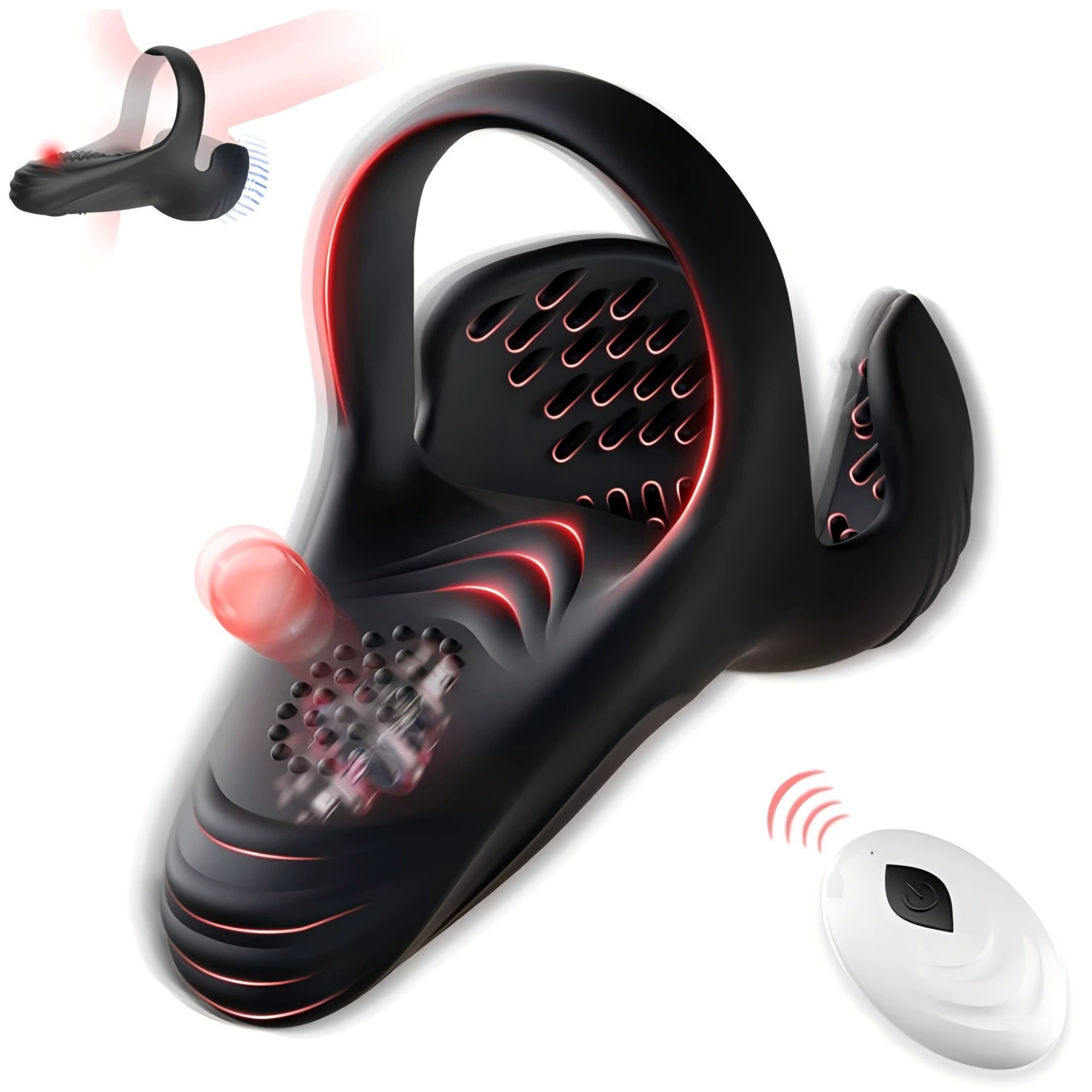 Alisanda™ Vibrating electric male masturbation lock ring charging