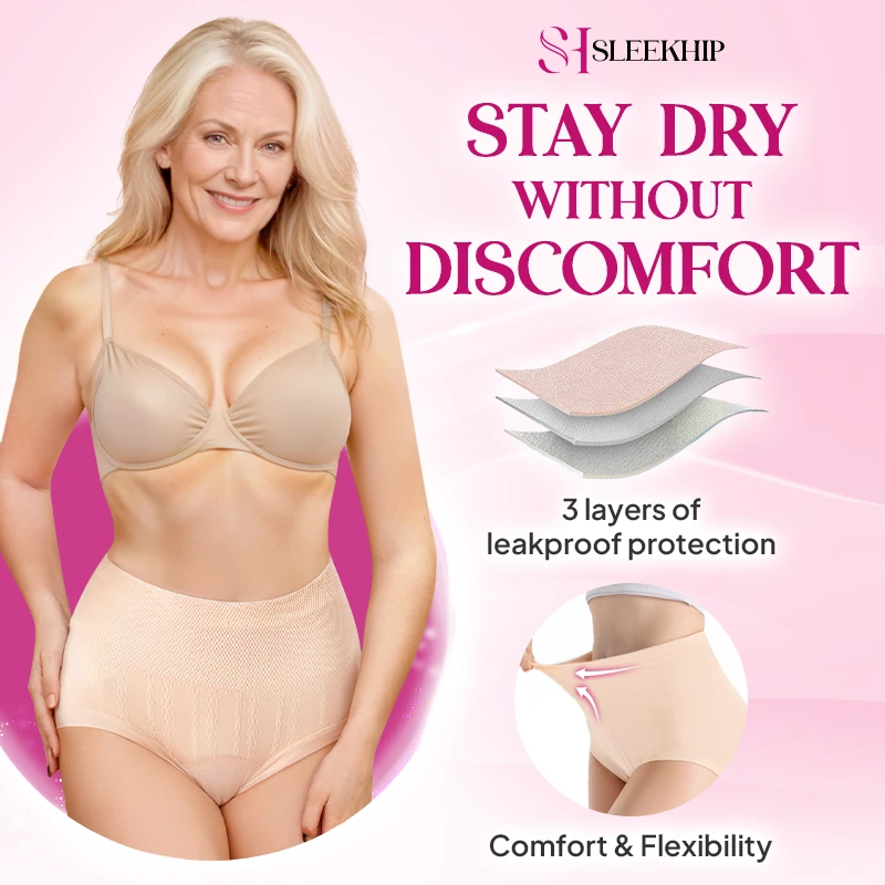 SleekHip - Leakproof High-Waist Tummy-Control Butt-Lifting Panties