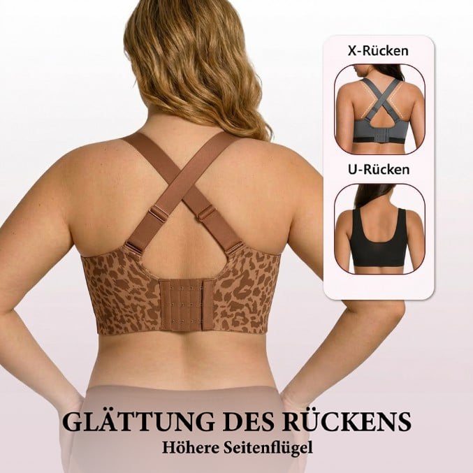 🔥Ultra straffender Leopardendruck-BH ohne Bügel | Damen BH ohne Bügel👍Keine hängenden Brüste mehr