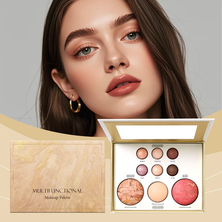 🎉 New Year Special: 50% Off! Baked Starter Kit - Tuscan Dreams includes Baked Multicolor Eyeshadow Palette（3PC）