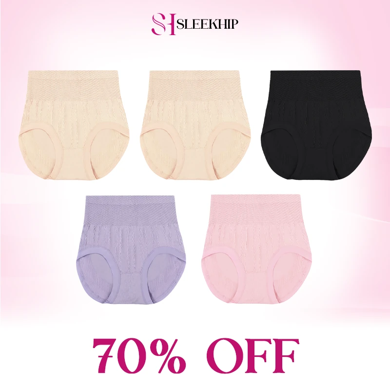 SleekHip - Leakproof High-Waist Tummy-Control Butt-Lifting Panties