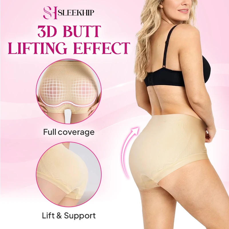 SleekHip - Leakproof High-Waist Tummy-Control Butt-Lifting Panties
