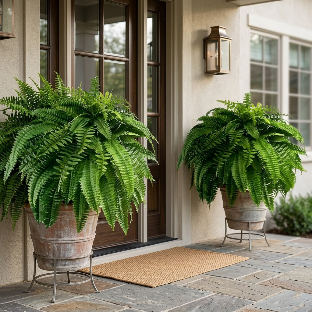 🔥 Mother’s Day Flash Sale 🌱 UV Resistant Ferns Artificial Plants Large for Planters, Office & Home Decor, Outdoor & Indoor