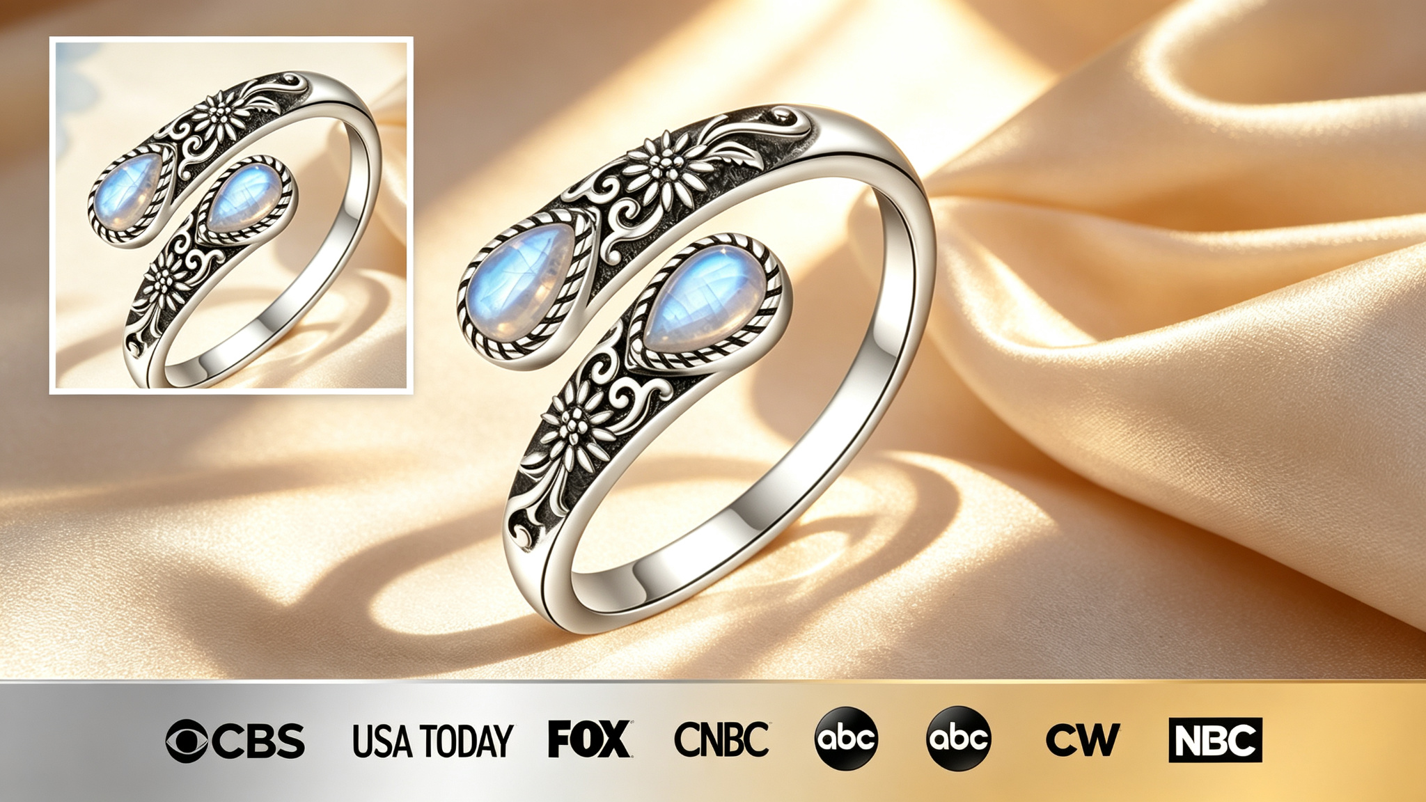 Moonstone Bloom Ring