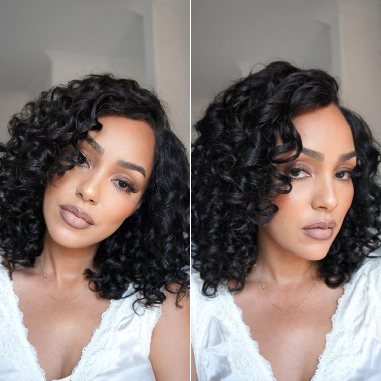 ✨Mature Bouncy Curl C-Part Glueless HD Lace Wig