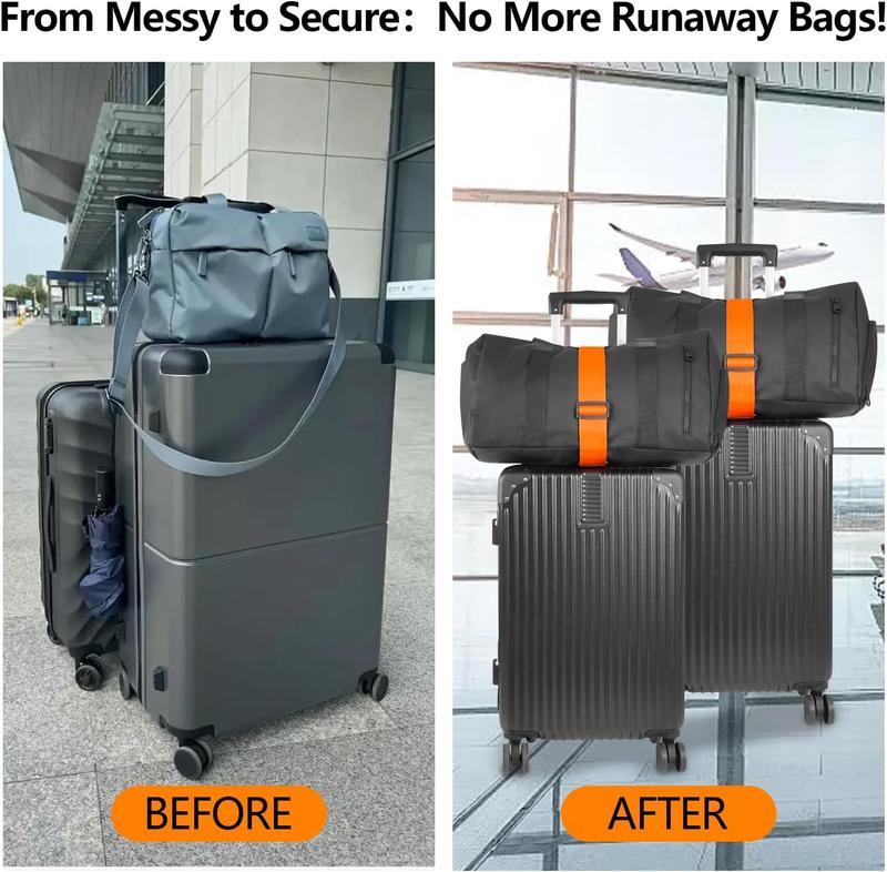 💥2pack Multi Use Strong Adjustable Luggage Connector Straps