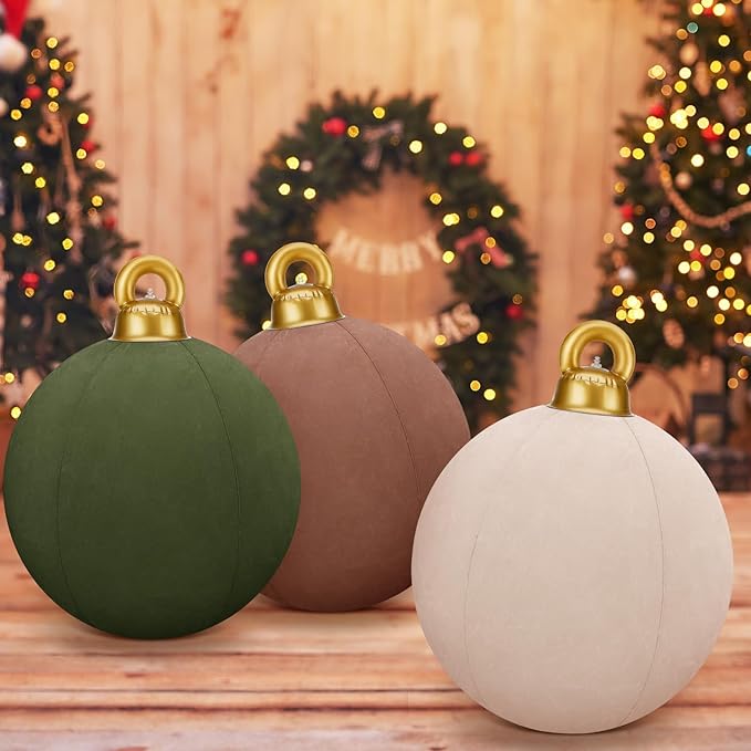 💥Velvet Outdoor Christmas PVC inflatable Decorated Ball💥--🎁BUY 2 FREE SHIPPING-aosuonisiz