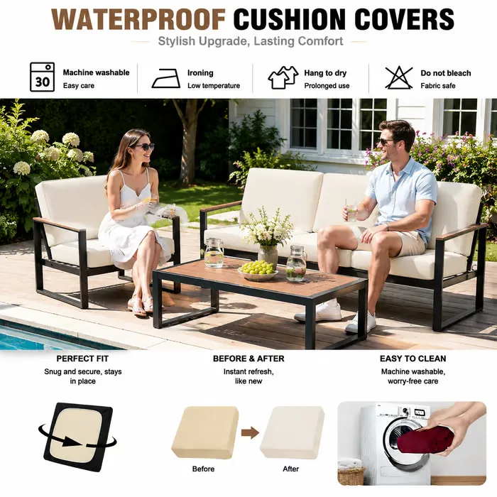 Stretch Sofa Cushion Covers Set