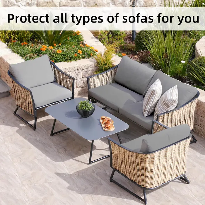Stretch Sofa Cushion Covers Set