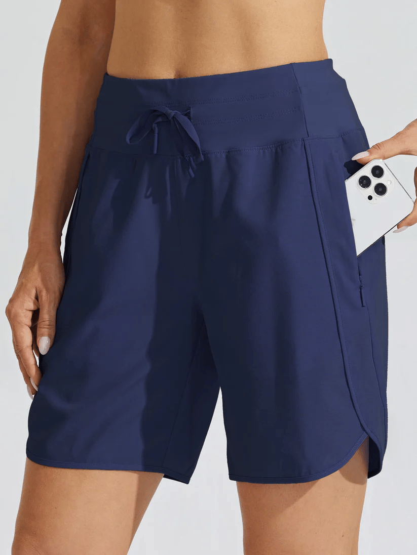 🔥New Arrival 50% OFF🔥Women's Active 7 Inseam Athletic Long Running High Wasistband Shorts