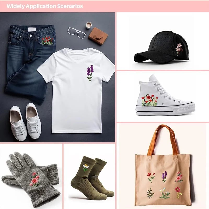 💐Water Soluble Flower Patterns for Embroidery-aosuonisiz