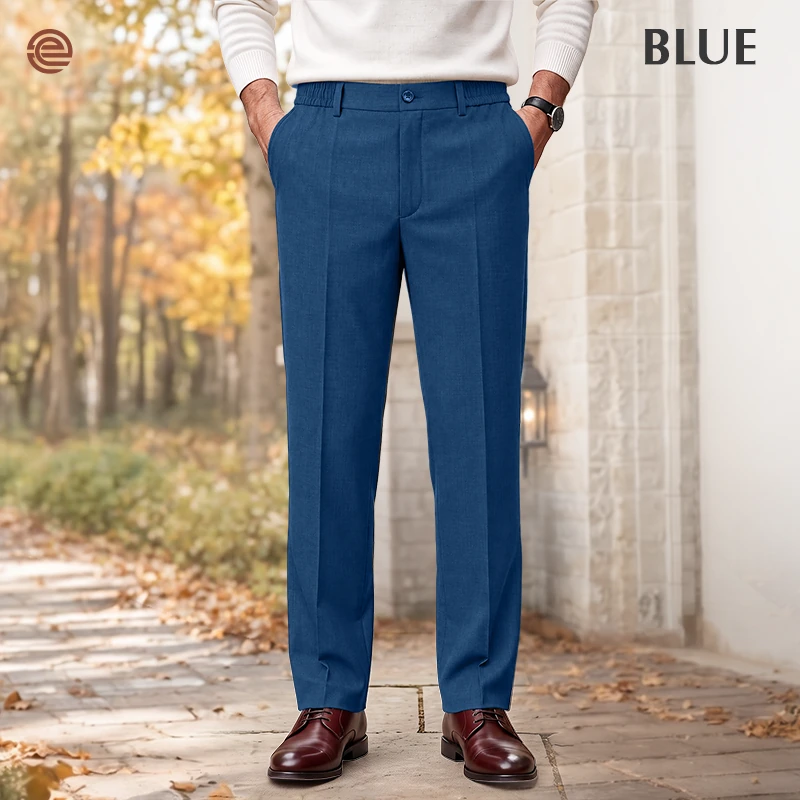 OldenEase - High Waist Pleated Trousers with Comfort Stretch Waistband