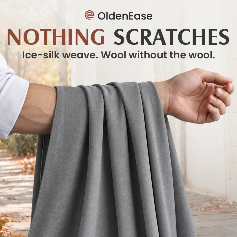 OldenEase - High Waist Pleated Trousers with Comfort Stretch Waistband
