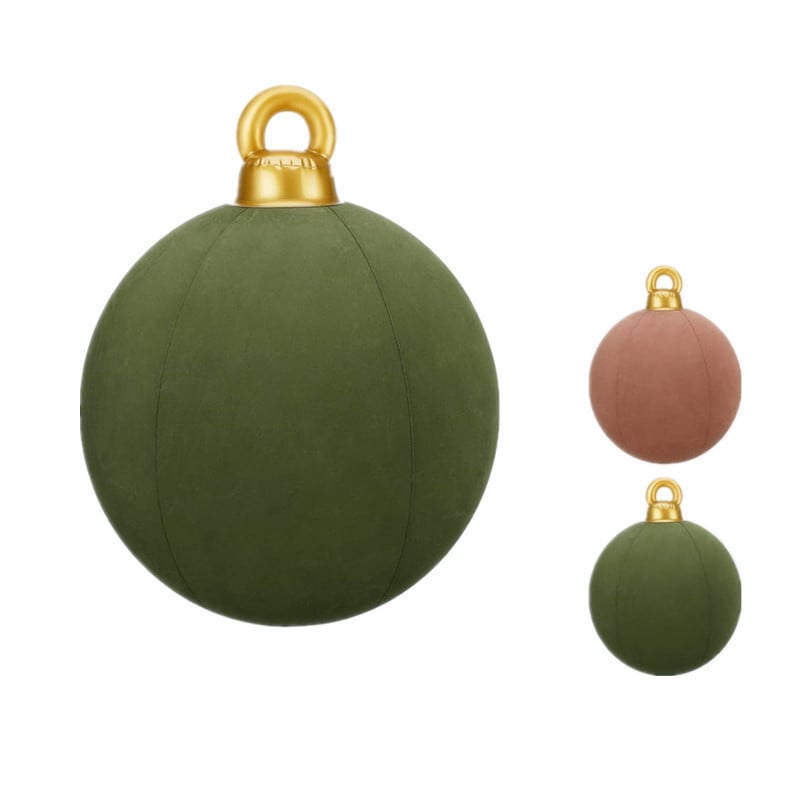 💥Velvet Outdoor Christmas PVC inflatable Decorated Ball💥--🎁BUY 2 FREE SHIPPING-aosuonisiz