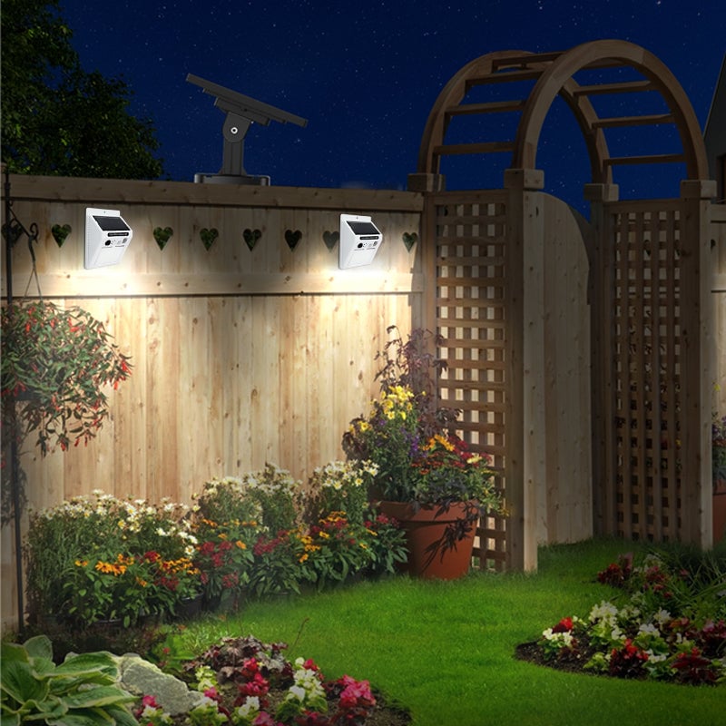 Solar-Powered Remote Control Motion Sensor Security Alarm Lamp-aosuonisiz