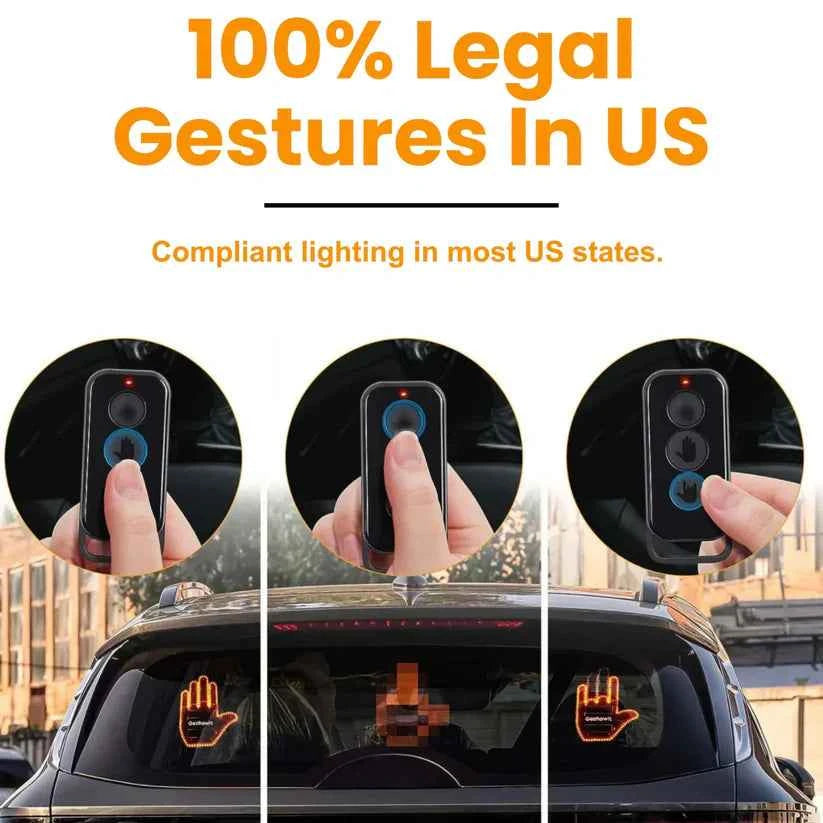 ✨LAST DAY: 49% OFF! - 😂 Make Your Car Talk – Funny LED Window Sign with Remote