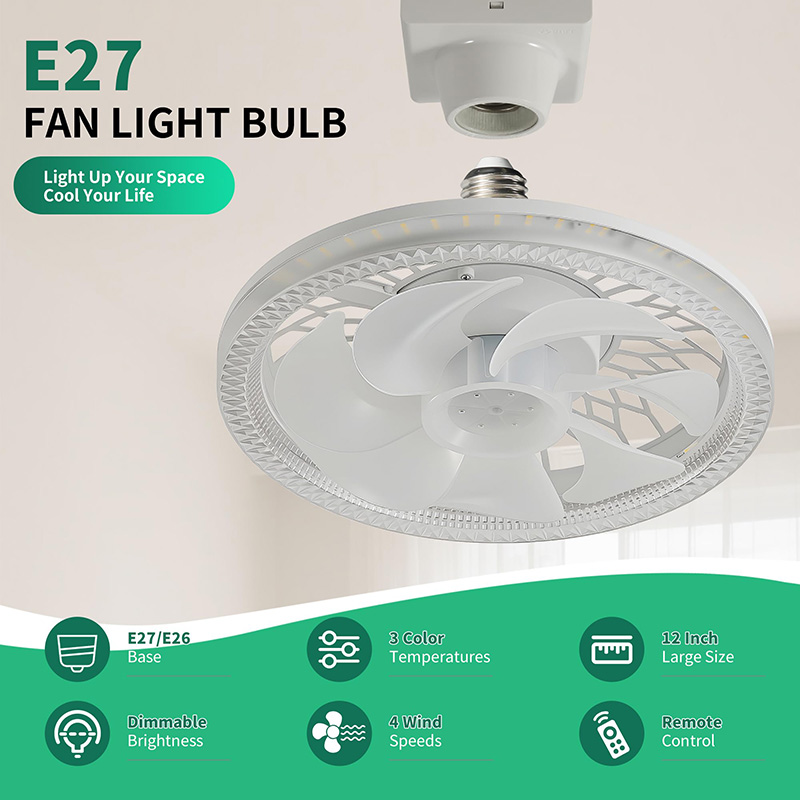🔥Last Day: 50% Off🔥2-in-1 Remote-Controlled Ceiling Fan with LED Light