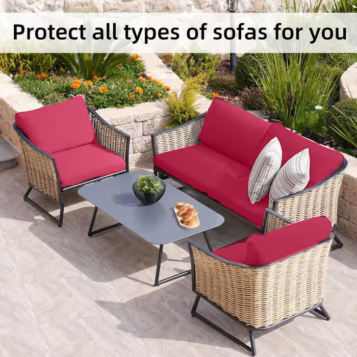Stretch Sofa Cushion Covers Set