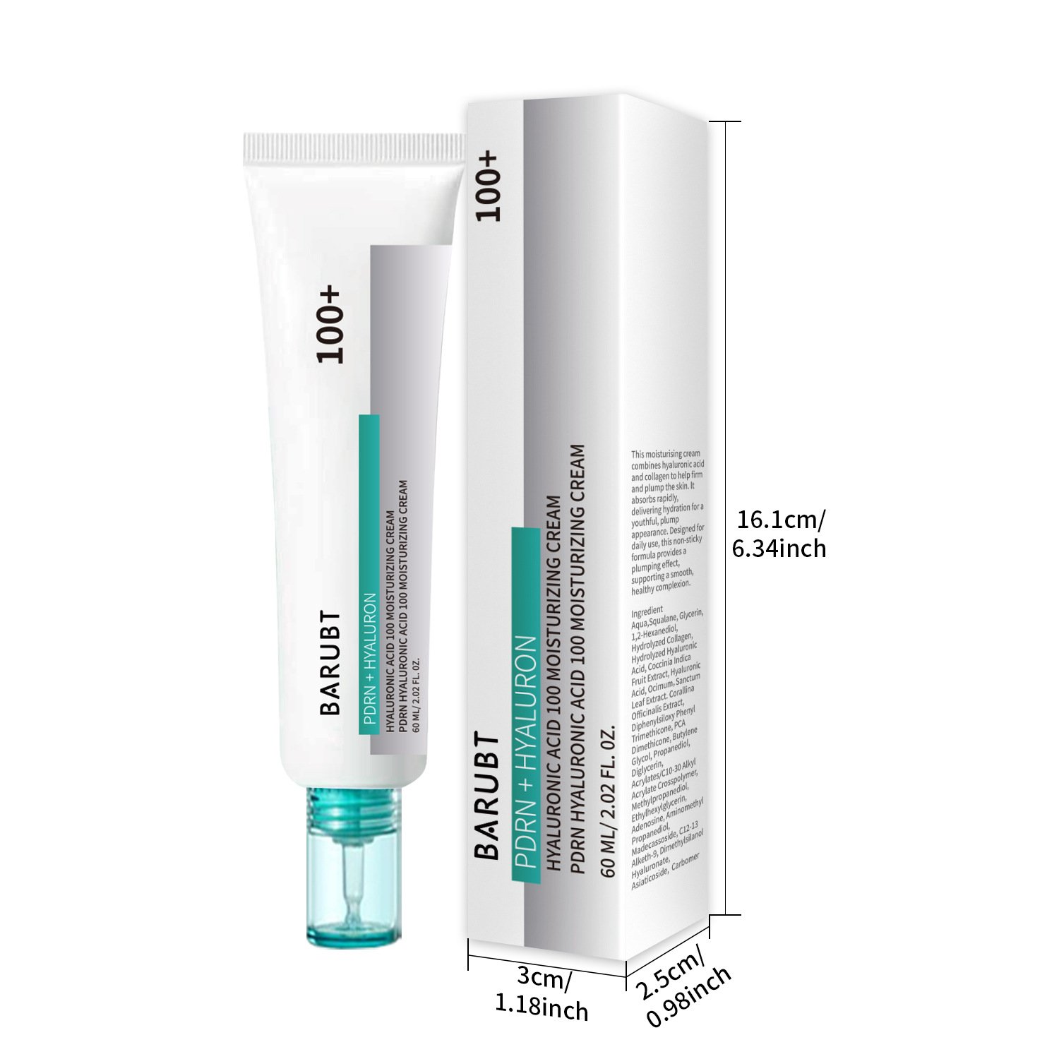 🔥New Year Hot Sale 🔥PDRN Hyaluronic Acid 100 Moisturizing Cream (60ml) | moisturizer, hydrating, glow💧