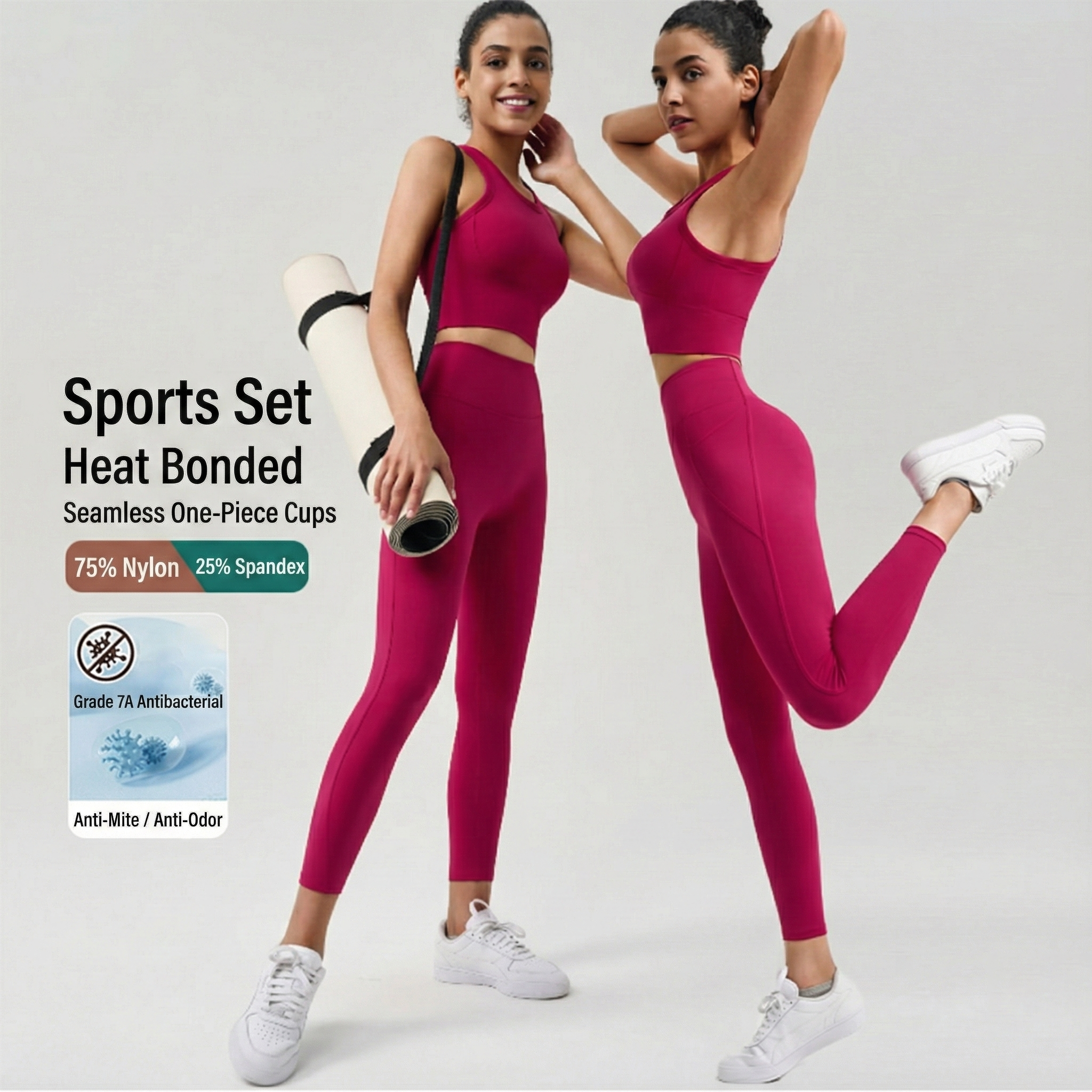 High-Waisted Yoga Pants with Tummy Control&Breathable Comfort