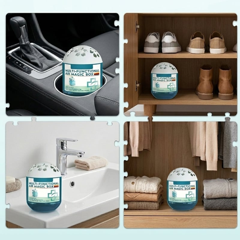 Magic Bead Box for Odor and Dust Removal