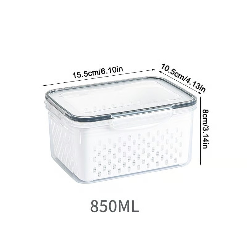 Food Storage Containers for Fridge with Removable Colander