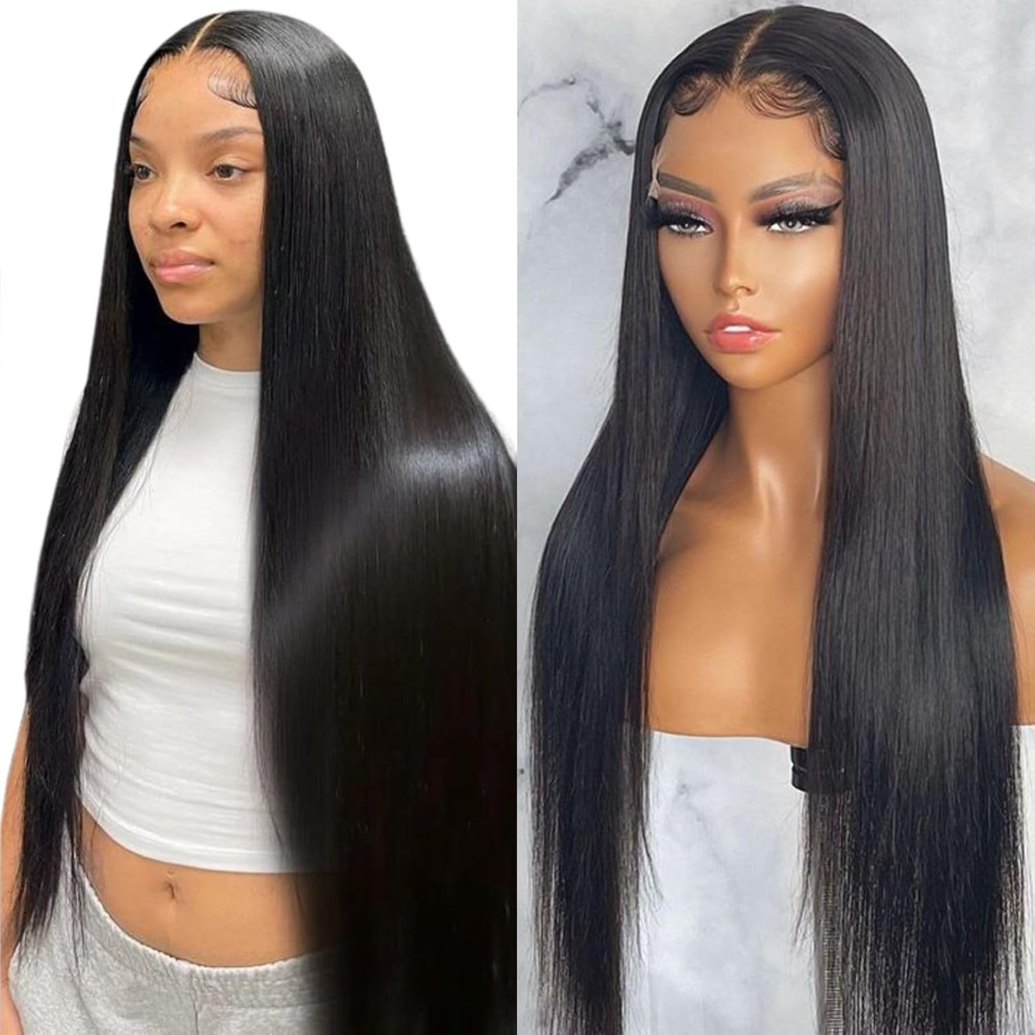 ⚡ Final Hours – Up to 50% Off🌷💥Straight HD Transparent Lace Front Wigs Human Hair