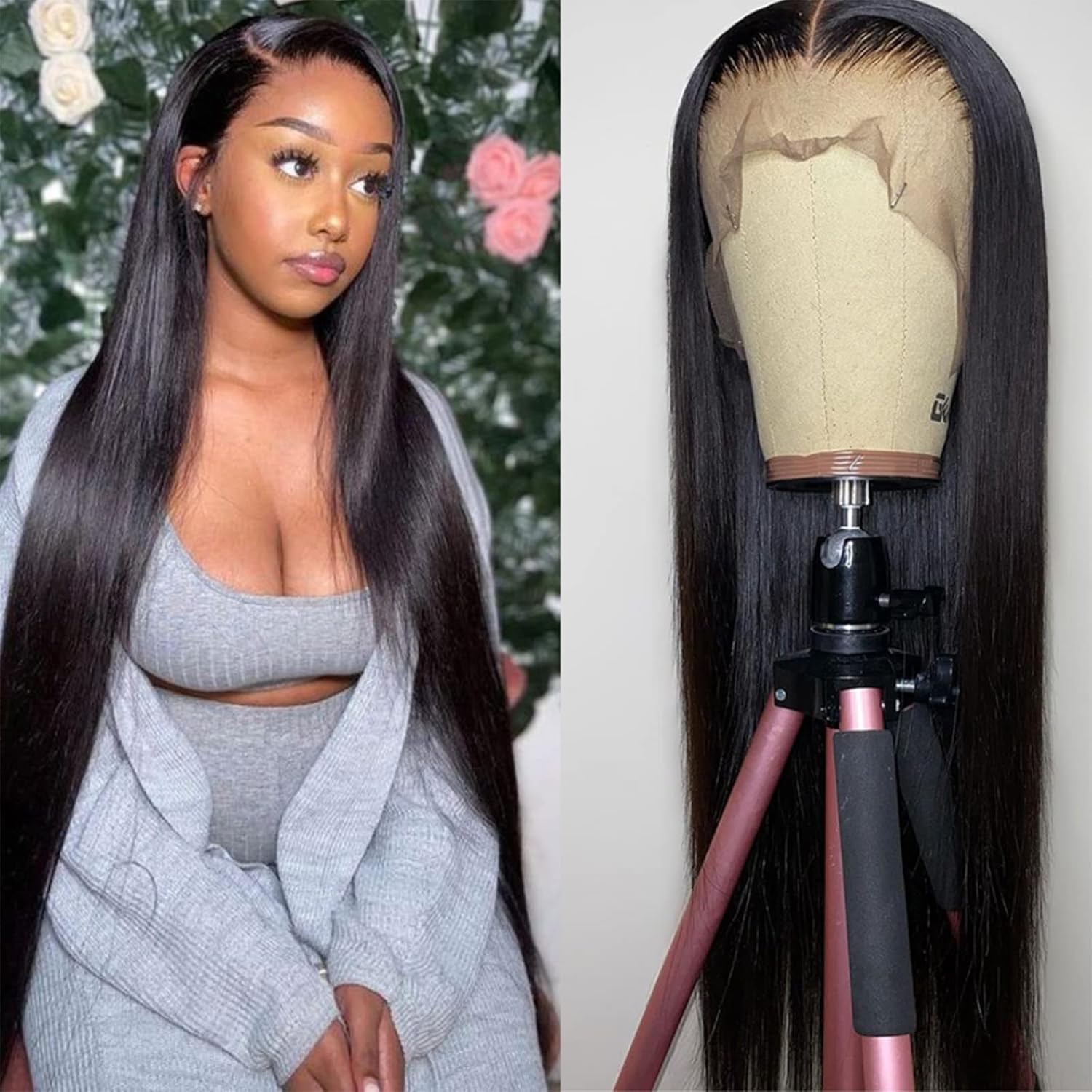 ⚡ Final Hours – Up to 50% Off🌷💥Straight HD Transparent Lace Front Wigs Human Hair