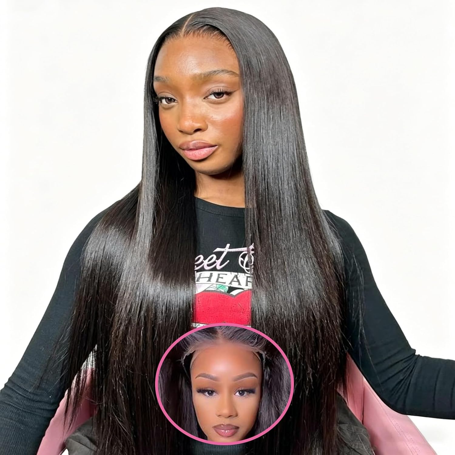 ⚡ Final Hours – Up to 50% Off🌷💥Straight HD Transparent Lace Front Wigs Human Hair