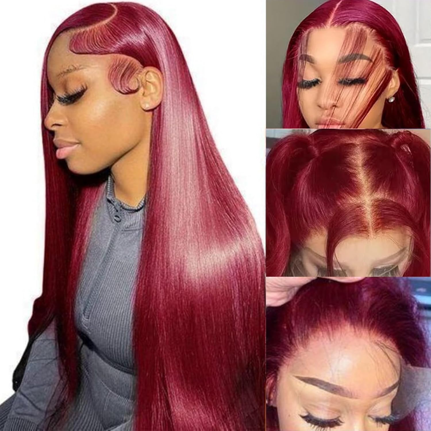 ⚡ Final Hours – Up to 50% Off🌷💥Straight HD Transparent Lace Front Wigs Human Hair