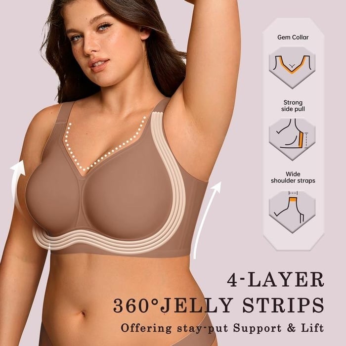 🏆LAST DAY SALE 49% OFF -Super firming bra | Women Wirefree Bras👍No more sagging breasts