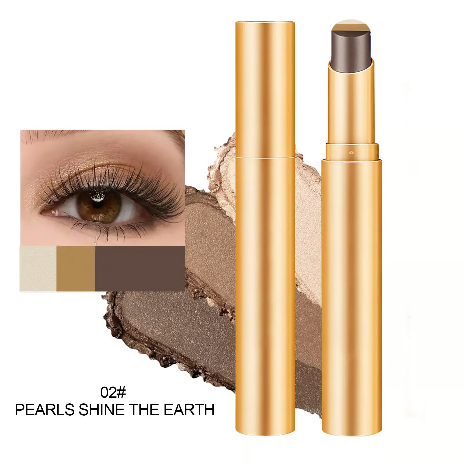 Memorial Day Sale 49% OFF❤️✨3 Shade Cream Eyeshadow Stick | Smooth & Blendable