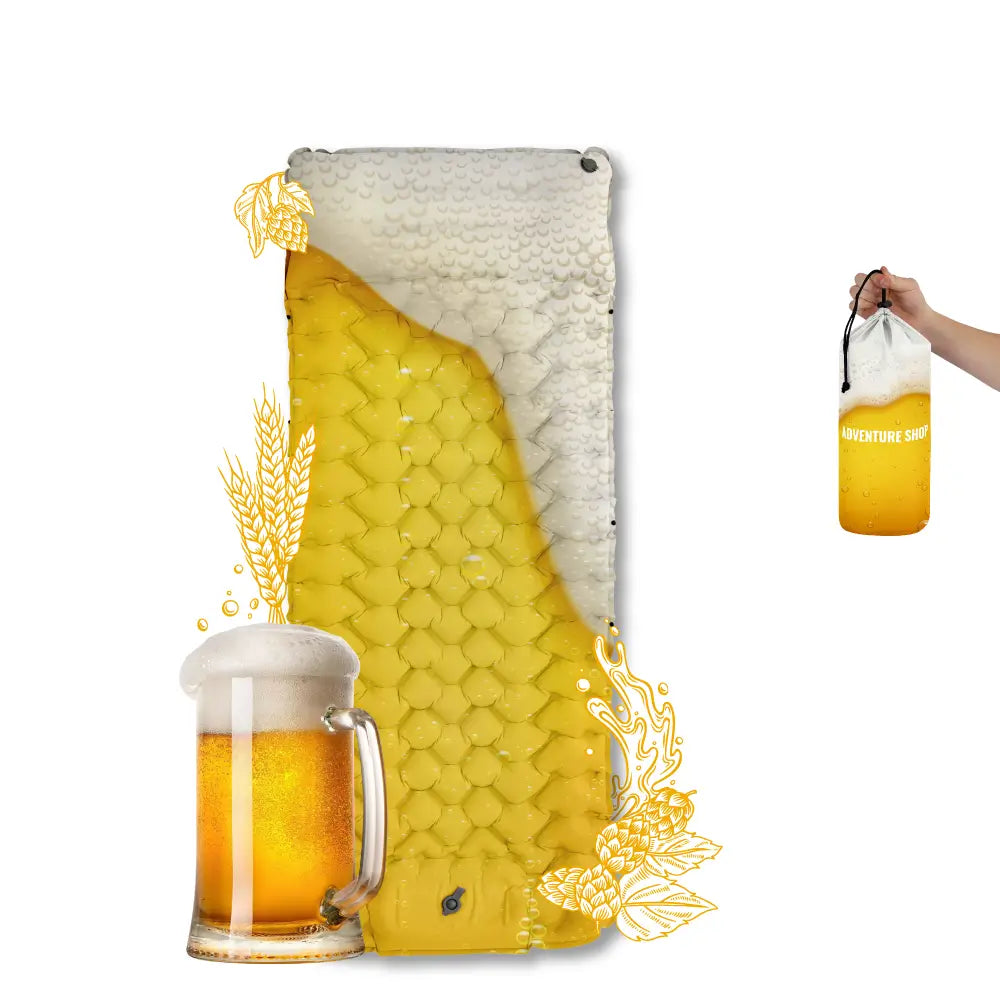 Inflatable Beach Mat with Built-In Pump