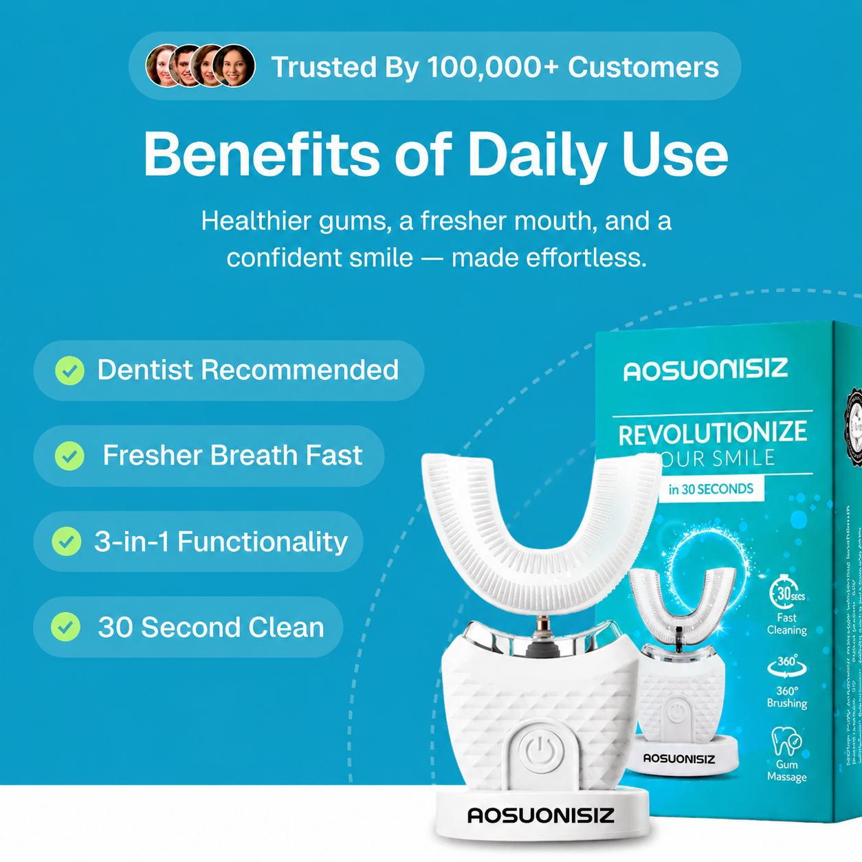 🔥Ultrasonic Electric Toothbrush ✨ Deep Clean | Sale🔥