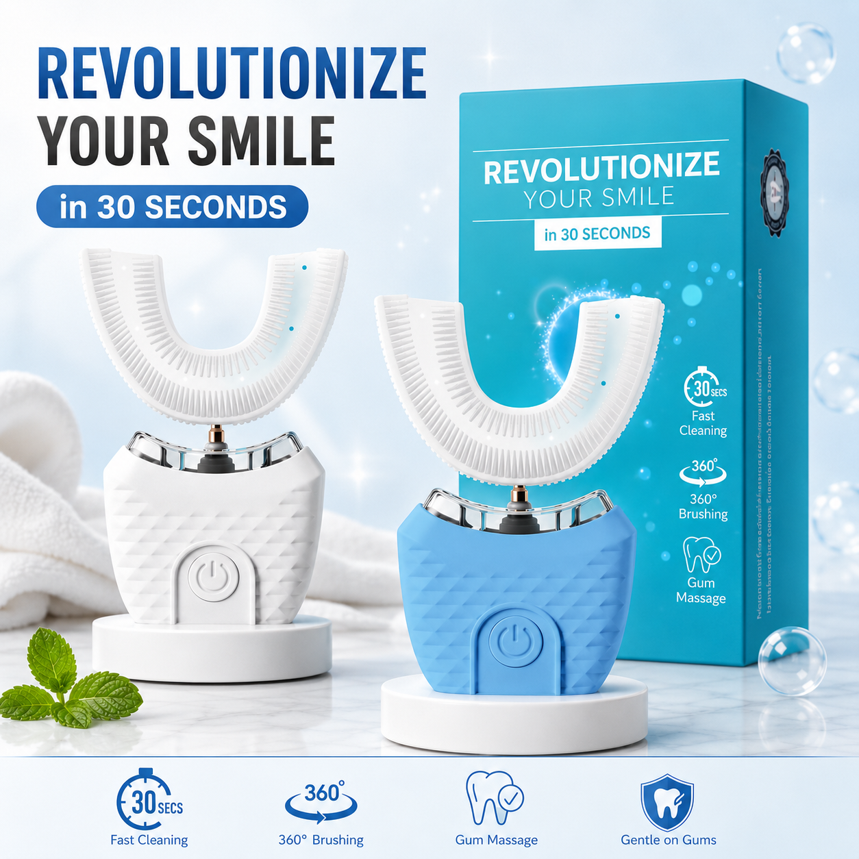 🔥Last Day 50% Off🔥Ultrasonic Electric Toothbrush ✨ Deep Clean
