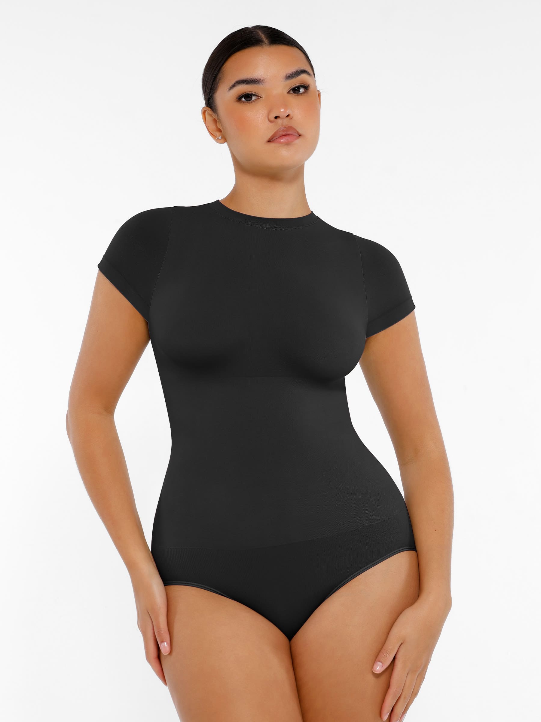 Feelingirl Seamless Crew Neck Bodysuits