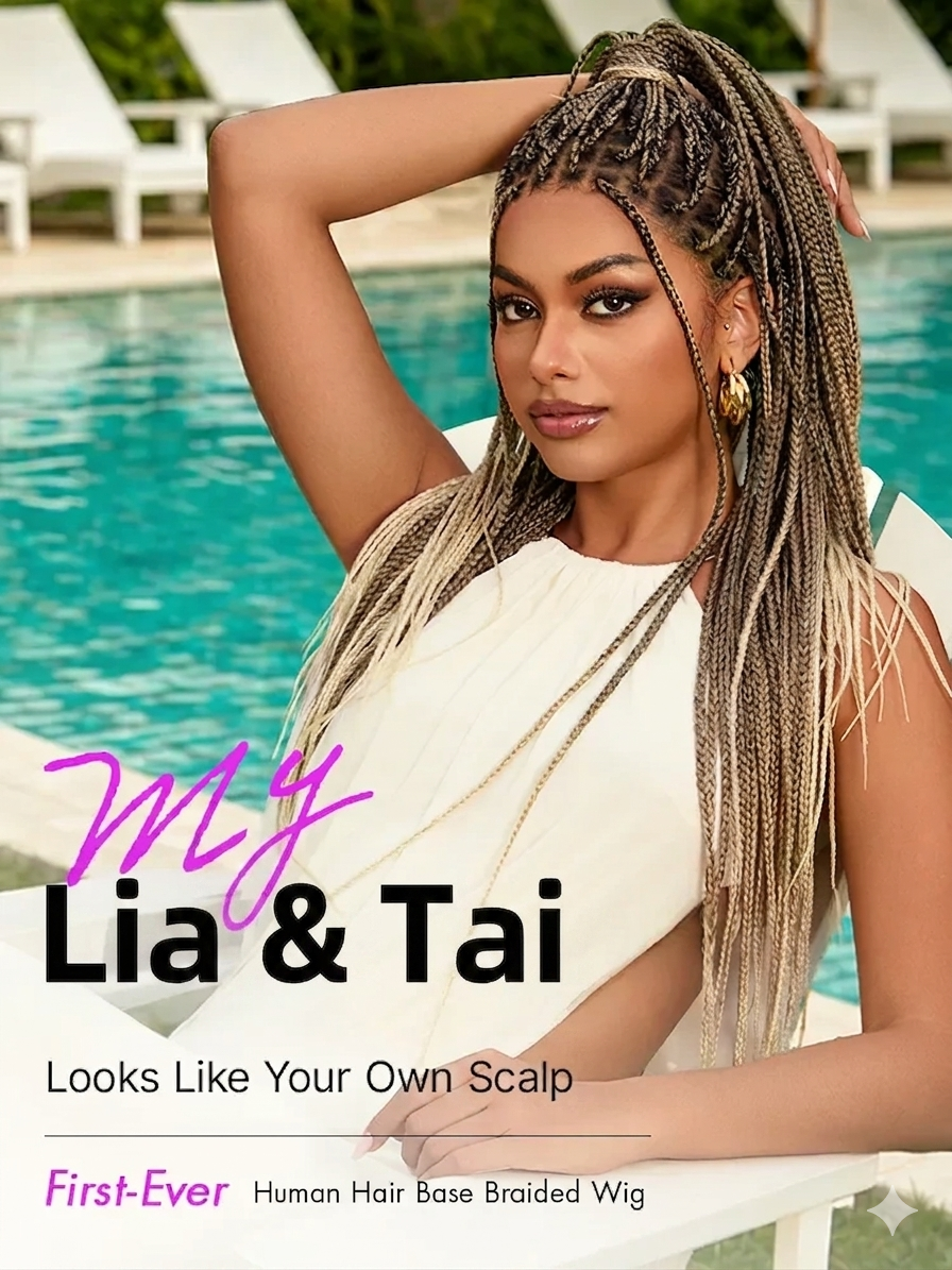 🔥Last Day: 58% Off🔥 Salon Braids HD Lace Knotless Wig ✨