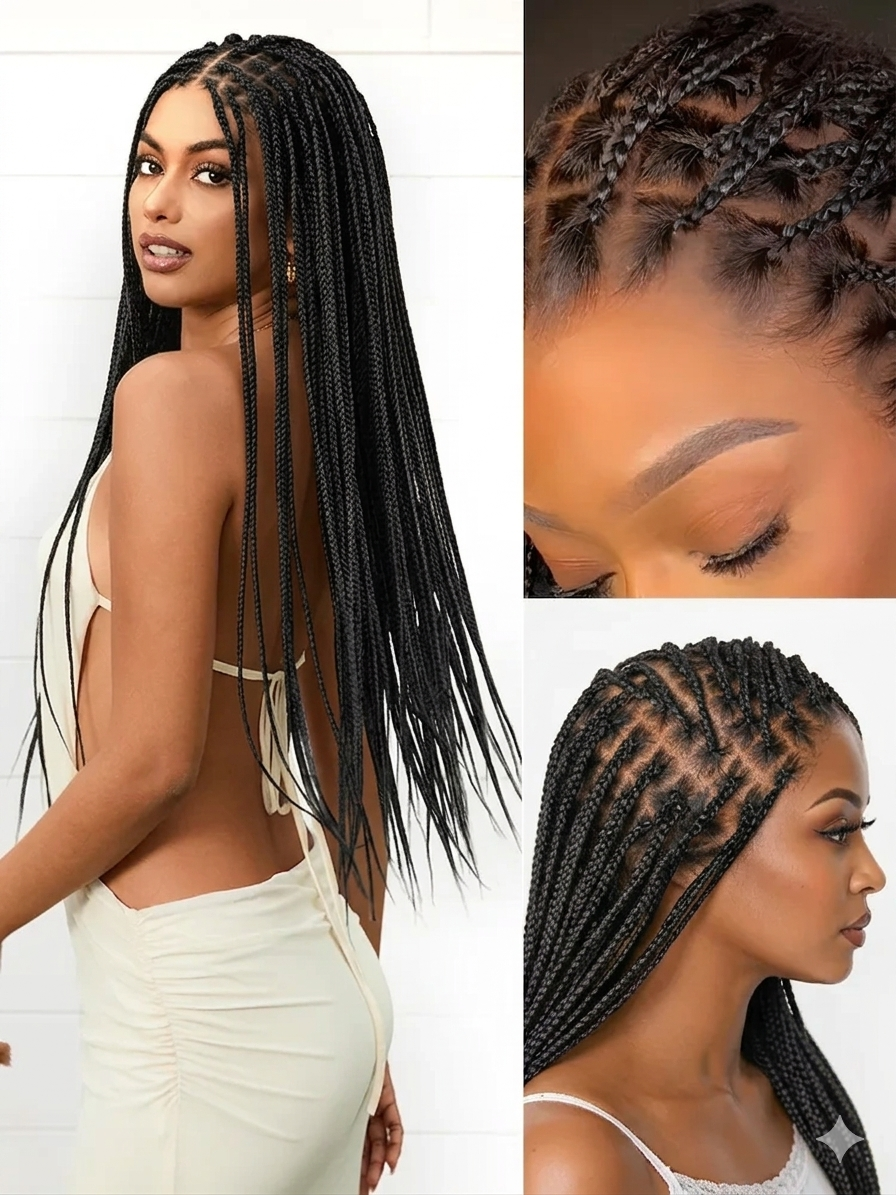 🔥 Final Day — 50% OFF 🔥 Salon Braids HD Lace Knotless Wig ✨