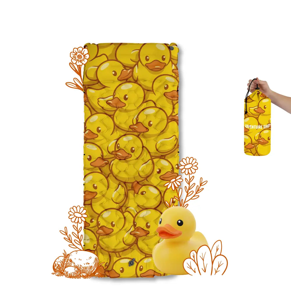Inflatable Beach Mat with Built-In Pump