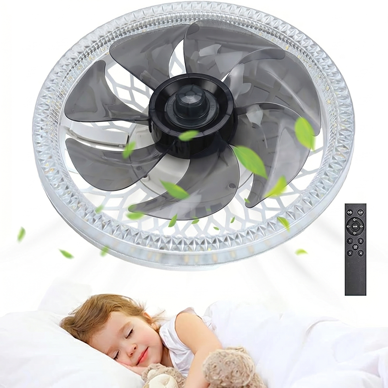 🔥Last Day: 50% Off🔥2-in-1 Remote-Controlled Ceiling Fan with LED Light